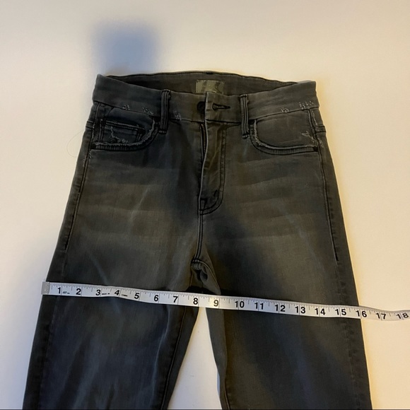 MOTHER Women's Skinny Jeans in Dark Gray - Picture 8 of 8